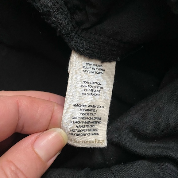 SOFT SURROUNDINGS, Fly Front Skinny Black Jeans Women’s size 4 - Picture 8 of 12